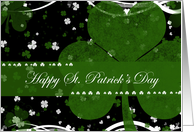 Happy St. Patrick’s Day Green Clover card
