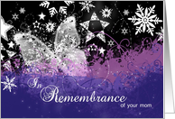 In Remembrance of your mom at Christmastime card