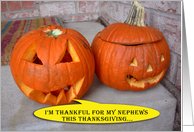 Pumpkin Thanksgiving for Nephews card