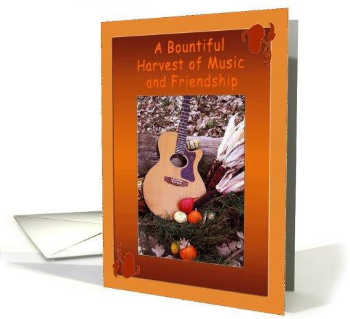 Thanksgiving Music Friendship card (523044)