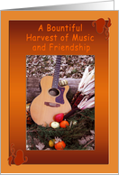 Thanksgiving Music Friendship card