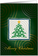 Merry Christmas - elegant green card