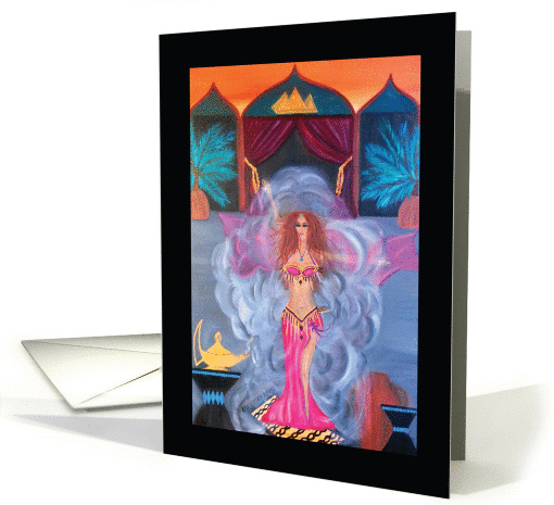 Belly Dance Genie Happy Birthday card (1407668)