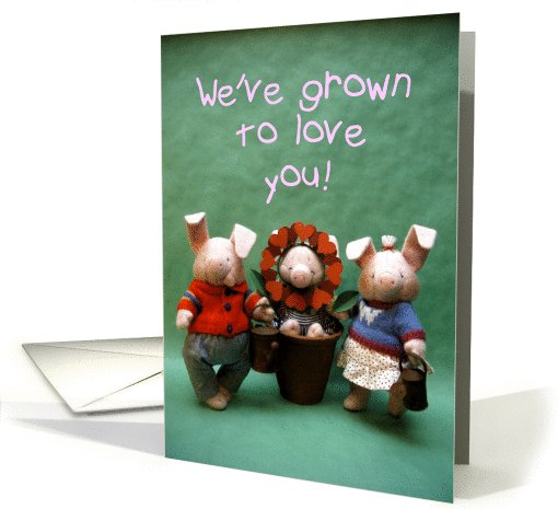 Piggle Grown card (521981)