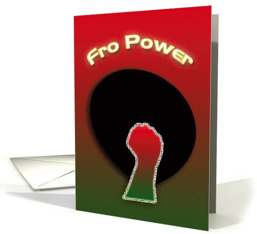 Afro Power Abstract
 card (522946)