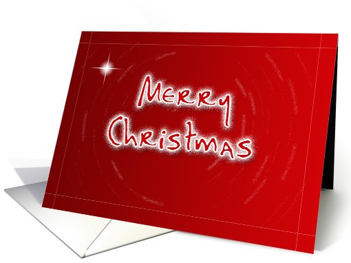 CHRISTMAS STAR card (526429)