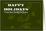 Happy Holidays Family Card 