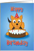 yorkshire terrier - cake card