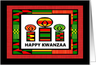Happy Kwanzaa Candles card
