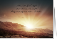 May New Year’s Light - Across the Miles card