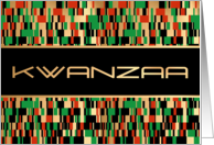 Kwanzaa Geometric Tiles card