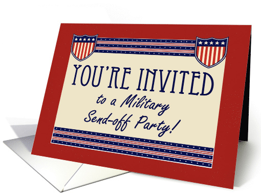 Military Send Off Party Invitations Army Navy Marine Air... (681133)