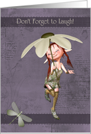 Daisy Elf Don’t Forget to Laugh! card