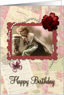 Vintage Collage Happy Birthday! card