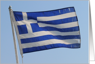 Greek Flag card