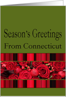 Connecticut - Season’s Greetings roses & winter berries card