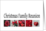 Christmas Family Reunion Red Collage warm holiday wishes card