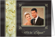 Weve Eloped! - Chalkboard roses - Custom Front card