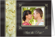 Save the Date - Chalkboard roses - Custom Front card