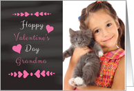Grandma - Valentine’s Day Card Chalkboard look Photo Card
