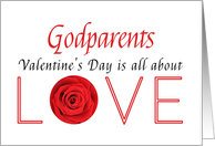 Godparents - Valentine’s Day is All about love card