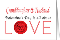 Granddaughter & Husband - Valentine’s Day is All about love card