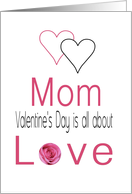 Mom - Valentine’s Day is All about love card