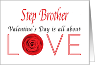Step Brother - Valentine’s Day is All about love card