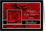 Boyfriend - Valentine’s Day Roses red, black and white card