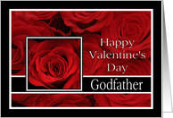 Godfather - Valentine’s Day Roses red, black and white card