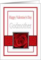 Godmother - Valentine’s Day Roses red, black and white card