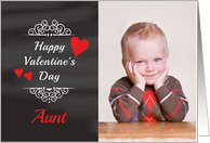 Aunt - Valentine’s Day Card Chalkboard look Photo Card