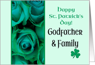 Godfather & Family Happy St. Patrick’s Day Irish Roses card