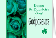 Godparents Happy St. Patrick’s Day Irish Roses card