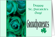 Grandparents Happy St. Patrick’s Day Irish Roses card