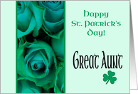 Great Aunt Happy St. Patrick’s Day Irish Roses card