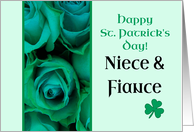 Niece & Fiance Happy St. Patrick’s Day Irish Roses card