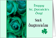 Son & Daughter in Law Happy St. Patrick’s Day Irish Roses card