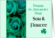 Son & Fiancee Happy St. Patrick’s Day Irish Roses card