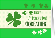 Godfather Happy St. Patrick’s Day Irish luck clovers card