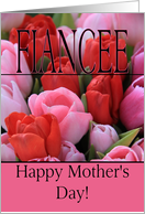 Fiancee Mixed pink tulips Happy Mother’s Day card