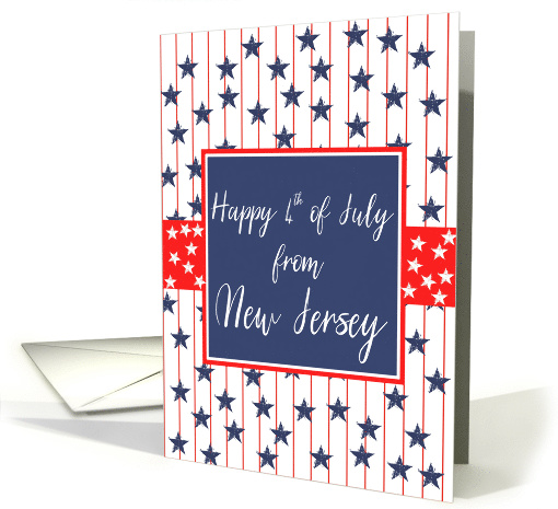 New Jersey 4th of July Blue Chalkboard card (1267920)