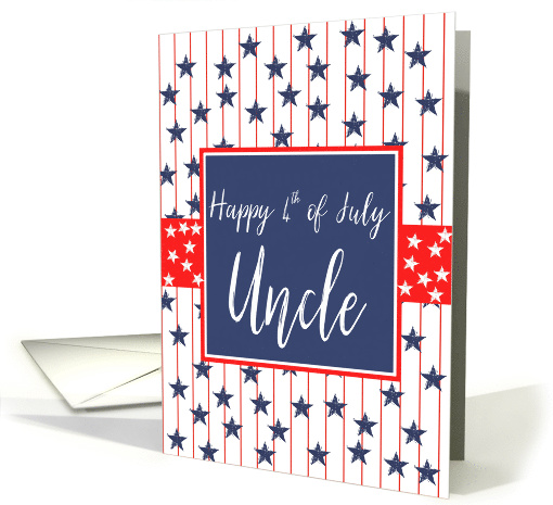 Uncle 4th of July Blue Chalkboard card (1271446)