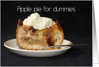 apple pie for dummies card