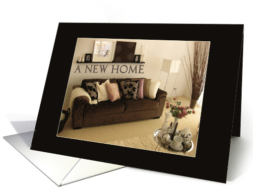 Congratulations New home Livingroom interior card (592485)