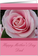 Dad Happy Mother’s Day Pink Rose card