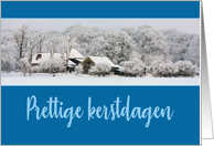 Dutch Winter Wonderland Christmas Prettige Kerstdagen card