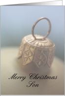 Merry Christmas Ornament card for Son card