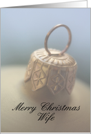 Merry Christmas Ornament card for Wife card