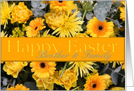 Brother & Family Yellow Happy Easter Flowers card
